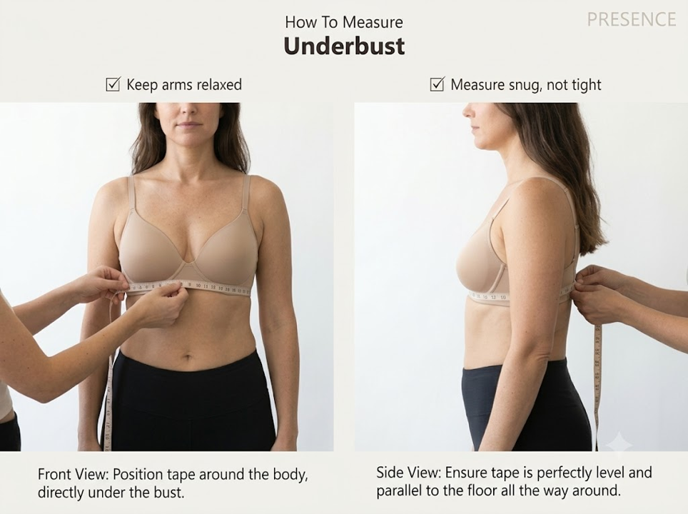 How to measure underbust