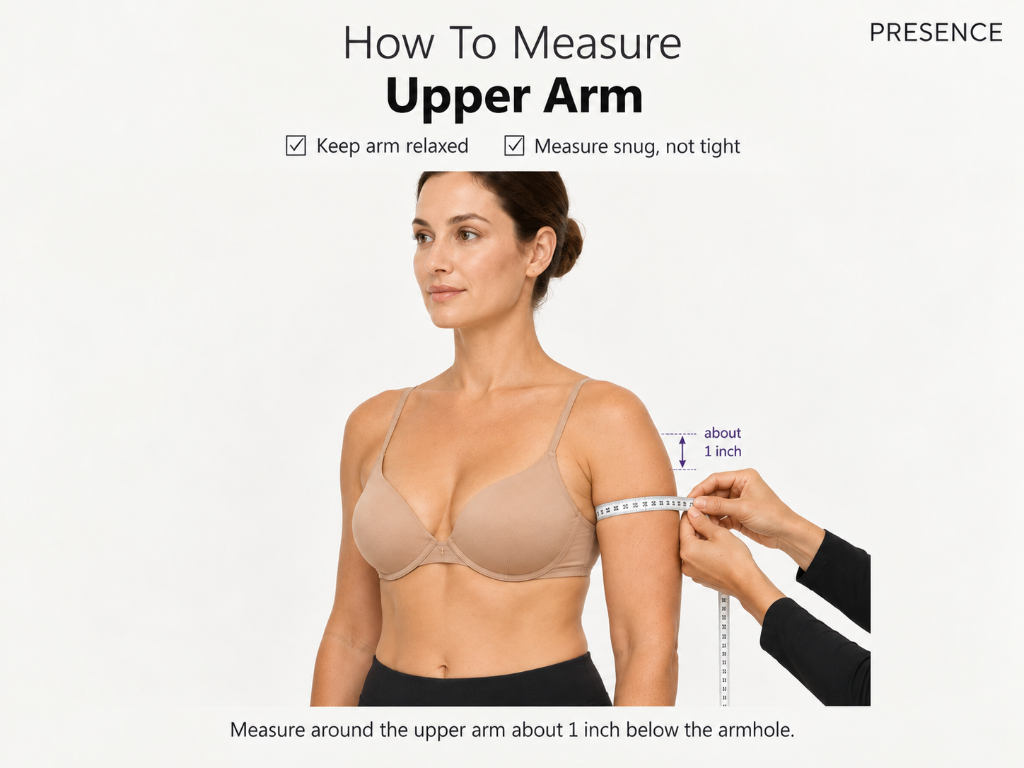 How to measure upper arm